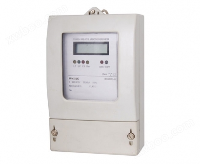 Misuratore elettronico trifase a combinazione di potenza attiva e reattiva montato frontale LEM151XX