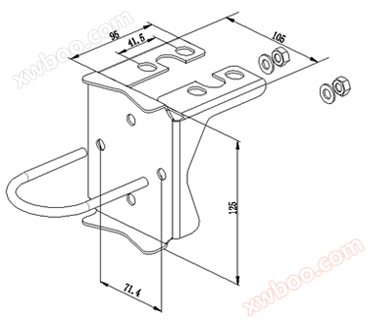 智能负压变送器装弯支架
