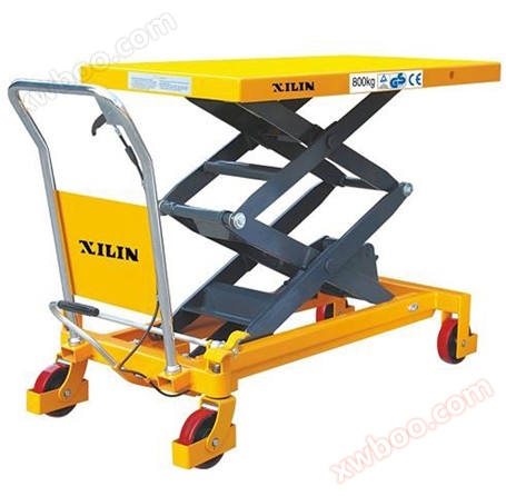 Vehículo de plataforma hidráulica manual de tijeras sps800