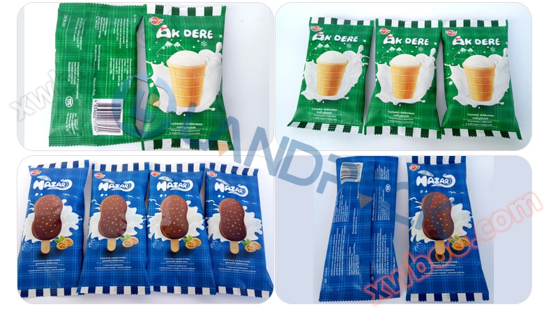 Ice cream packaging machine