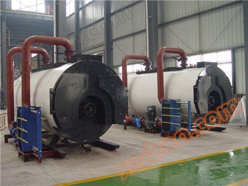 Oil (gas) hot water boiler