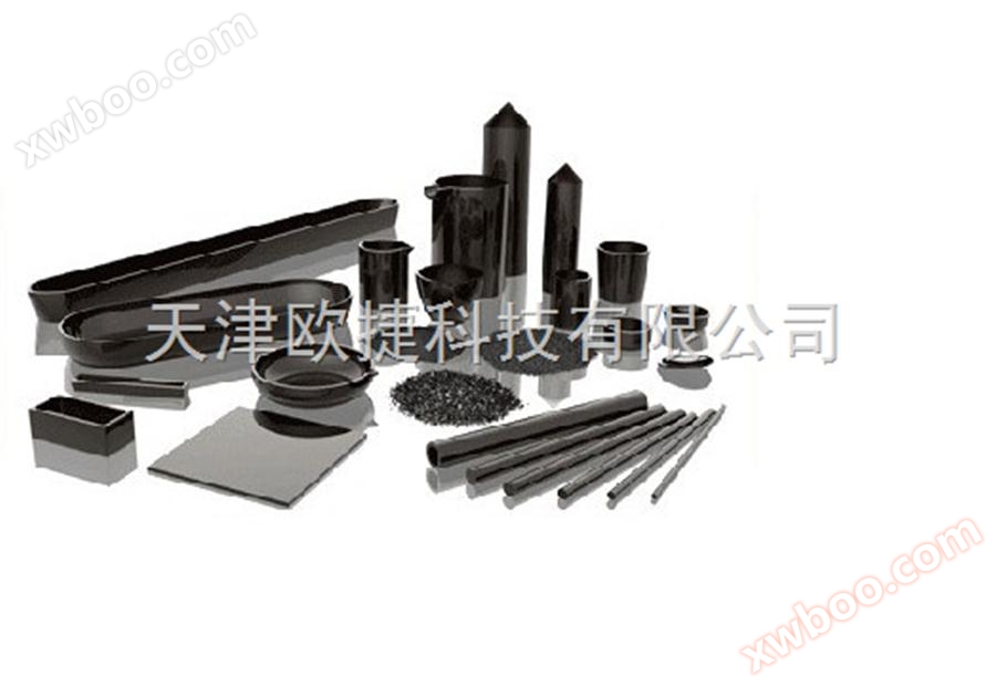 Glass carbon crucible, glass carbon boat